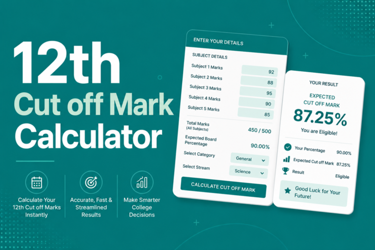 12th Cut Off Mark Calculator