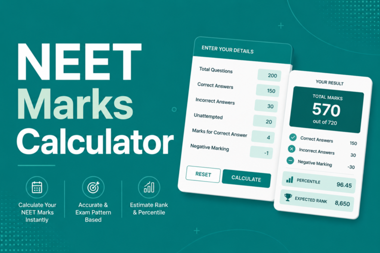 Neet Marks Calculator