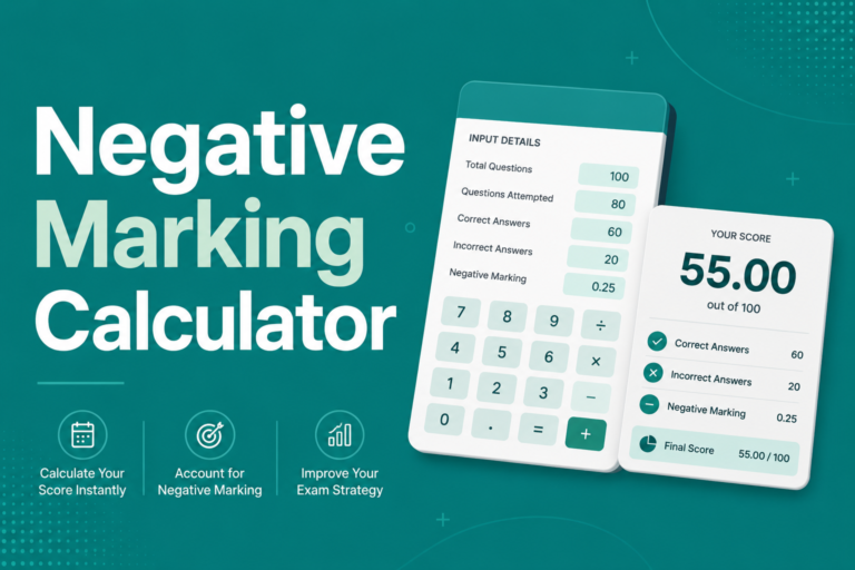Negative Marking Calculator