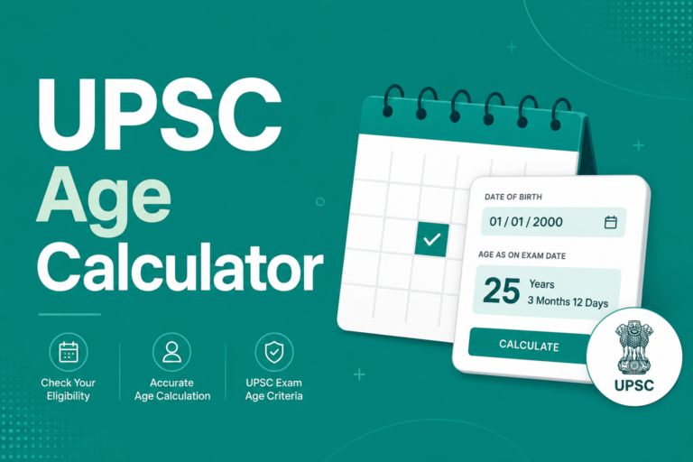 UPSC Age Calculator